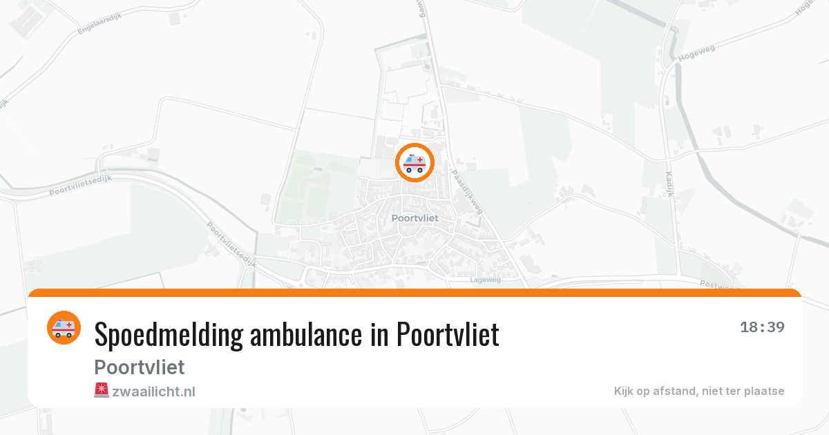 Spoedmelding ambulance in Poortvliet — 11 jun 2026
