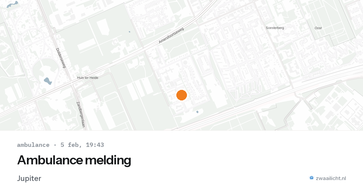 Ambulance melding — 5 feb 2026