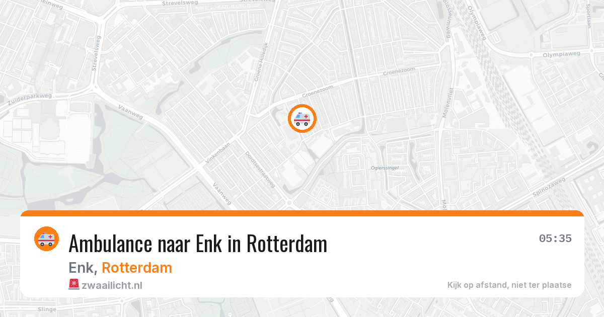 Ambulance naar Enk in Rotterdam — 21 mei 2026
