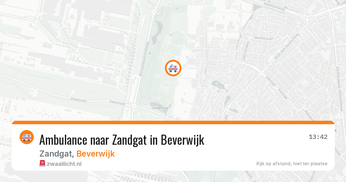 Ambulance naar Zandgat in Beverwijk — 13 jun 2026