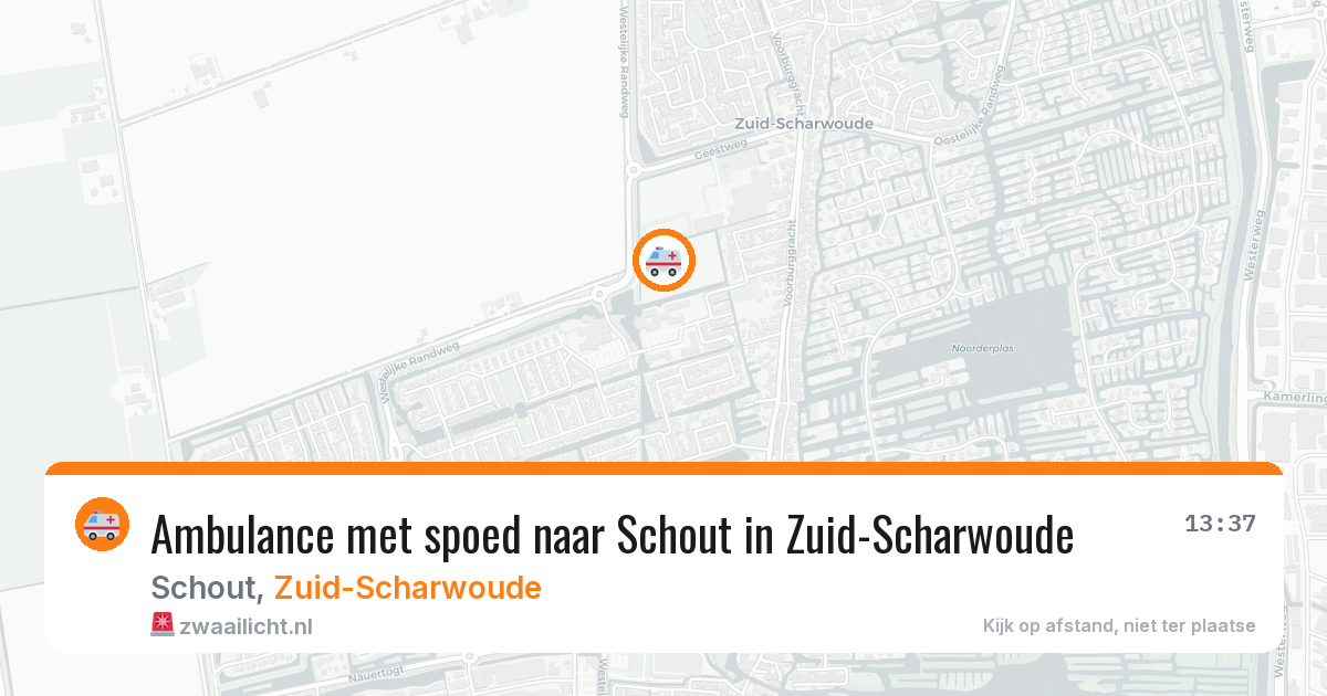 Ambulance met spoed naar Schout in Zuid-Scharwoude — 19 mrt 2026