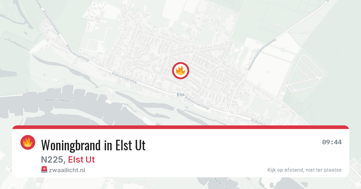 Woningbrand in Elst Ut — 22 jul 2026