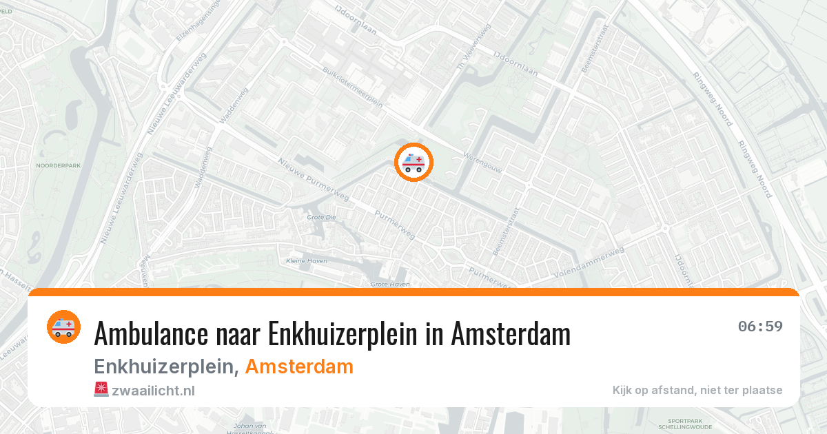 Ambulance naar Enkhuizerplein in Amsterdam — 10 apr 2026