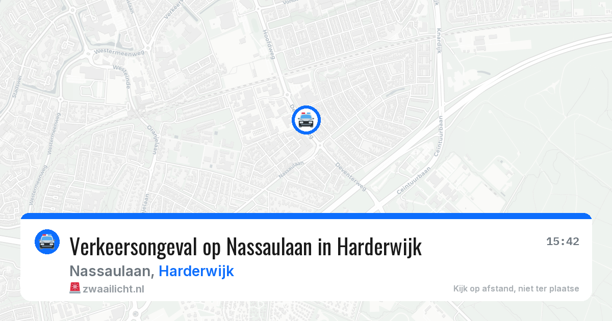 Verkeersongeval op Nassaulaan in Harderwijk — 23 mei 2026