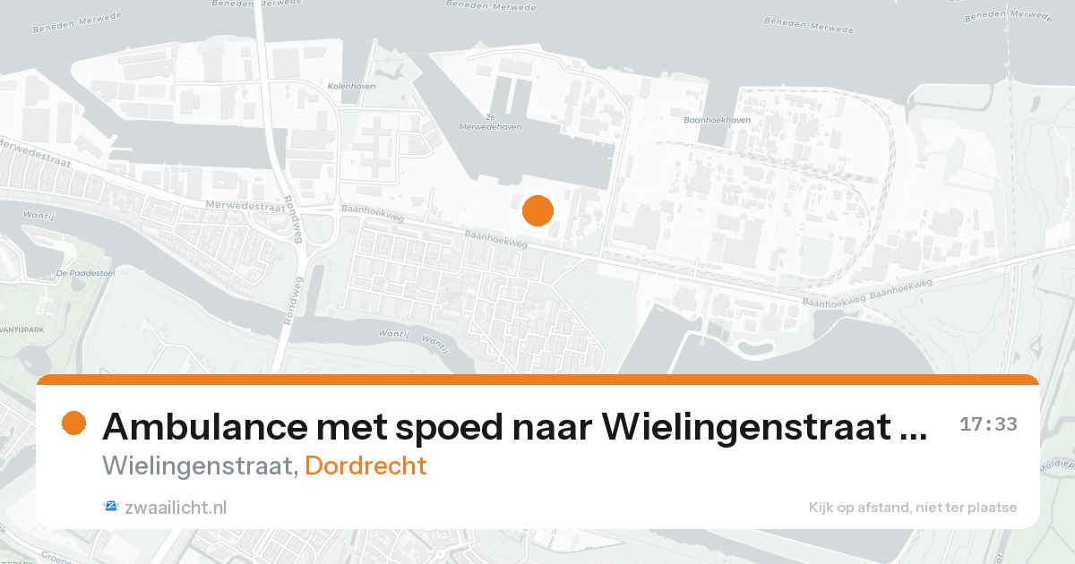Ambulance met spoed naar Wielingenstraat in Dordrecht — 25 aug 2026