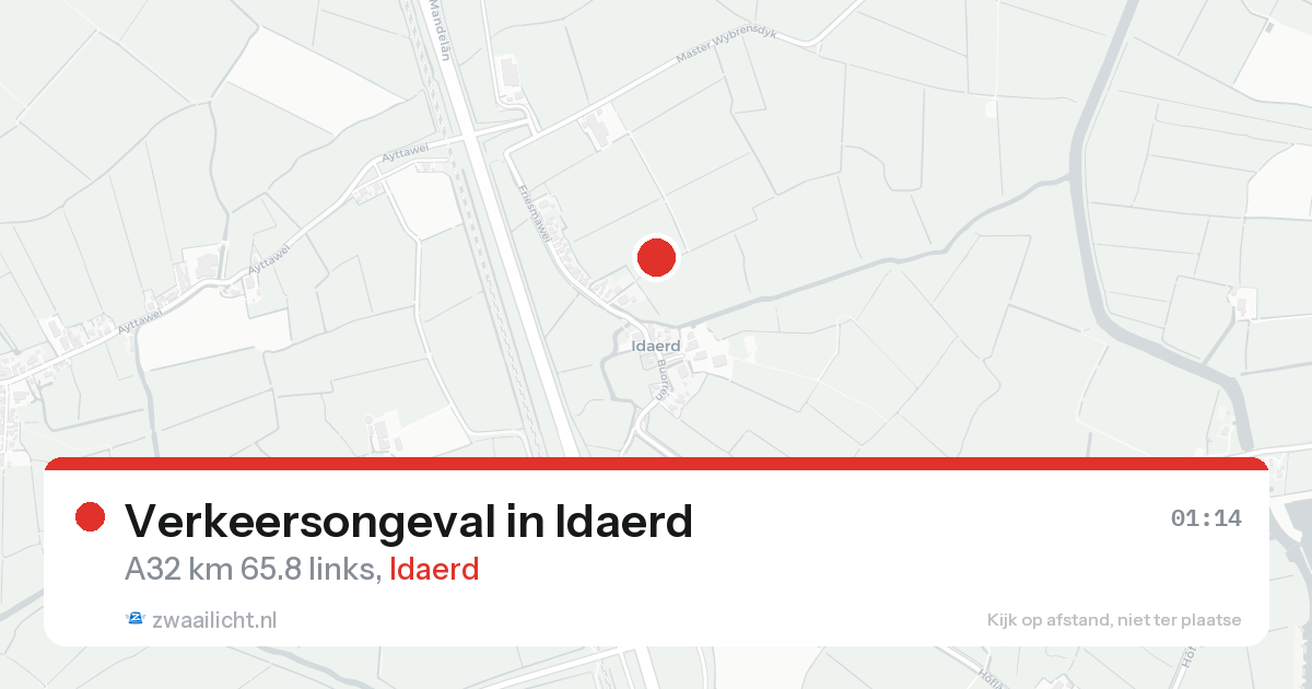 Verkeersongeval in Idaerd — 19 feb 2026