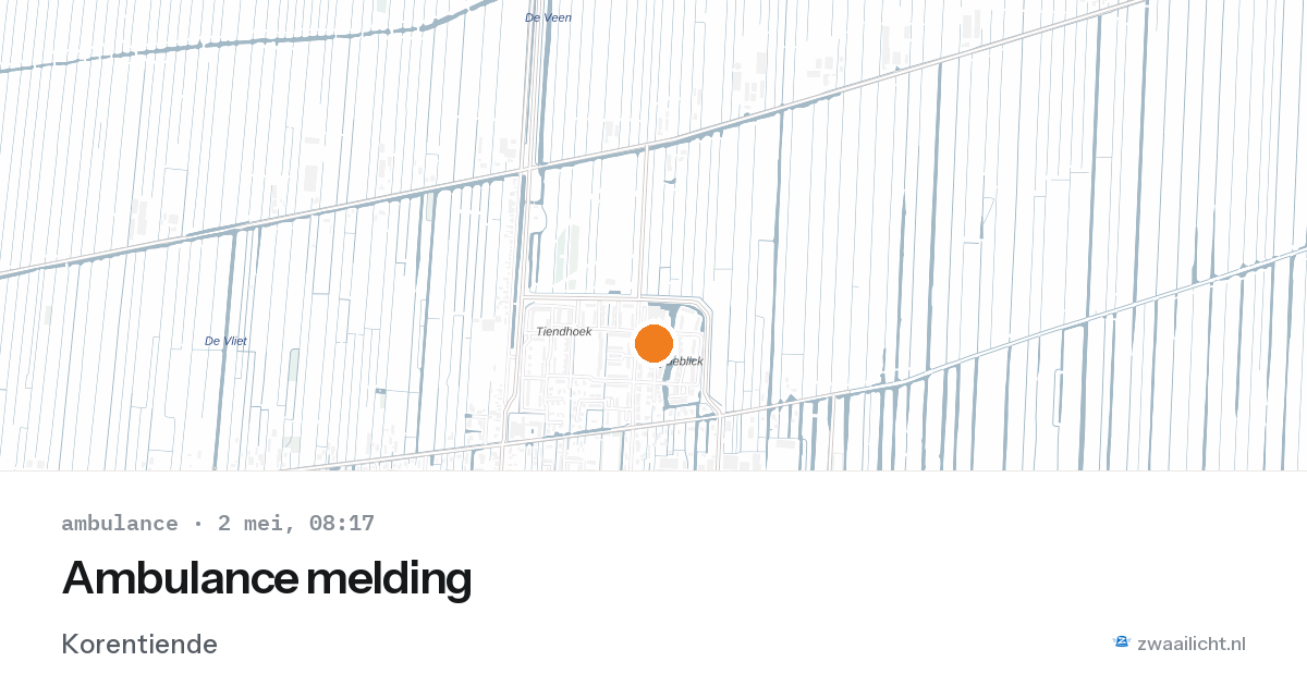 Ambulance melding — 2 mei 2026