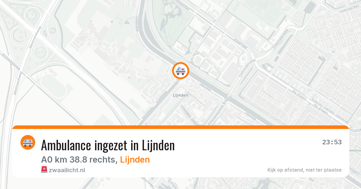 Ambulance ingezet in Lijnden — 20 apr 2026