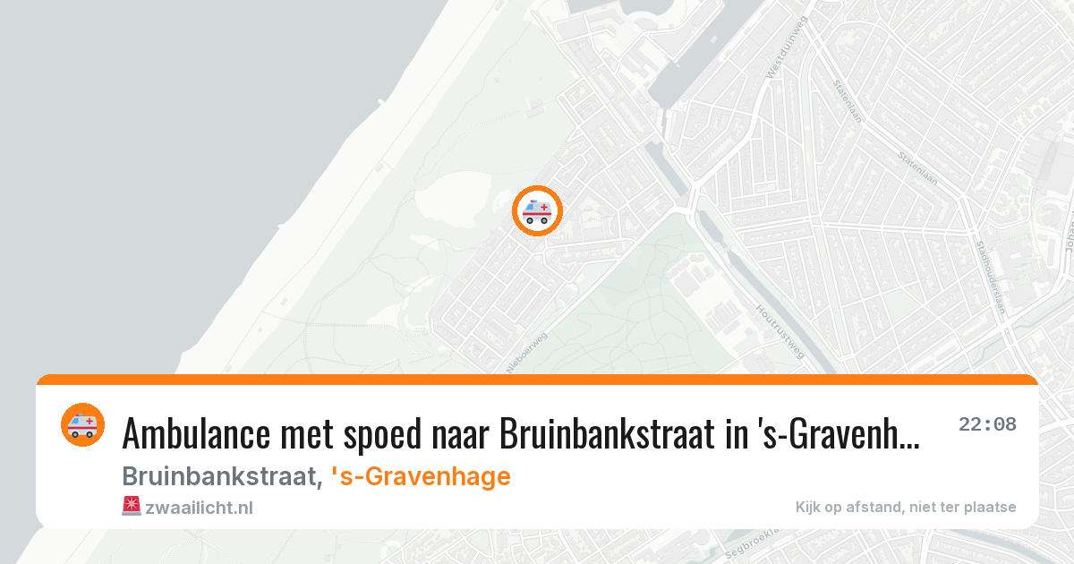 Ambulance met spoed naar Bruinbankstraat in 's-Gravenhage — 11 aug 2026