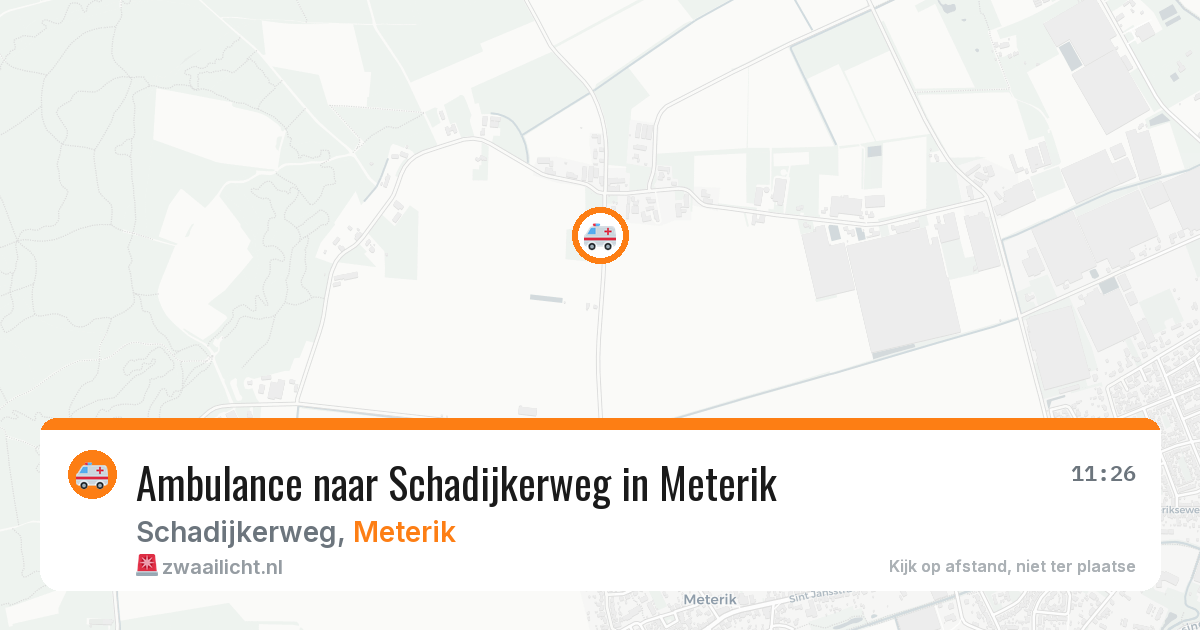 Ambulance naar Schadijkerweg in Meterik — 13 jun 2026
