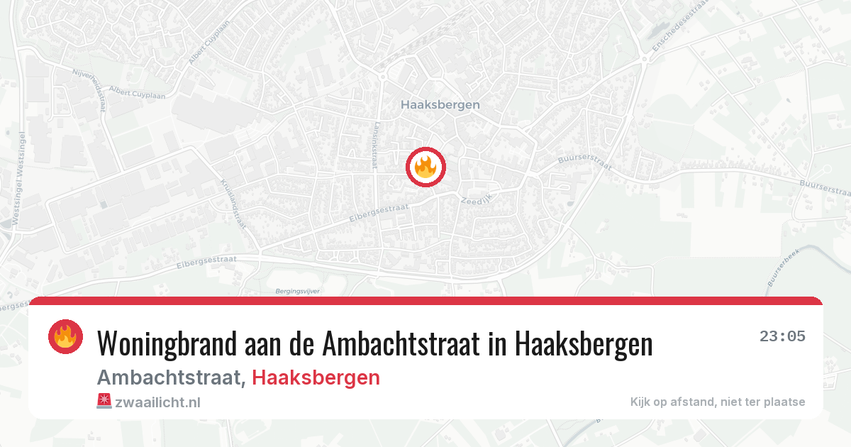 Woningbrand aan de Ambachtstraat in Haaksbergen — 19 mei 2026