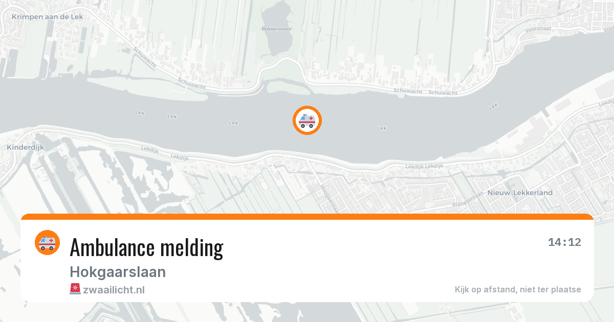 Ambulance met spoed naar Hokgaarslaan in 2957EL — 23 feb 2026