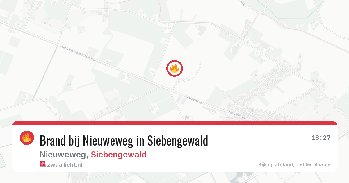 Brand bij Nieuweweg in Siebengewald — 6 jul 2026