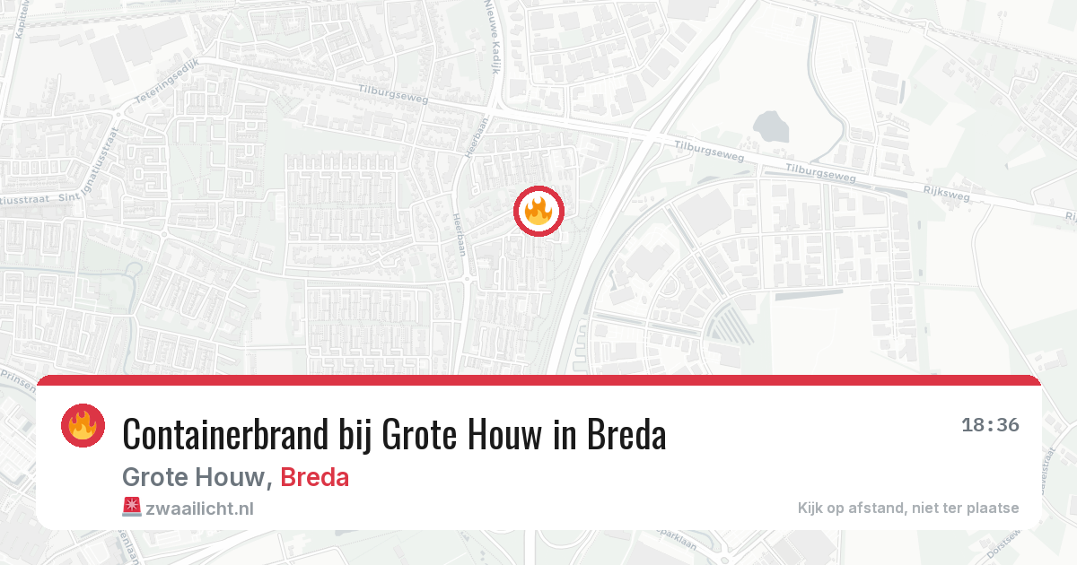 Containerbrand bij Grote Houw in Breda — 1 jul 2026