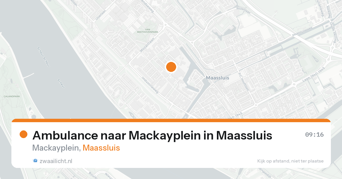 Ambulance naar Mackayplein in Maassluis — 19 aug 2026