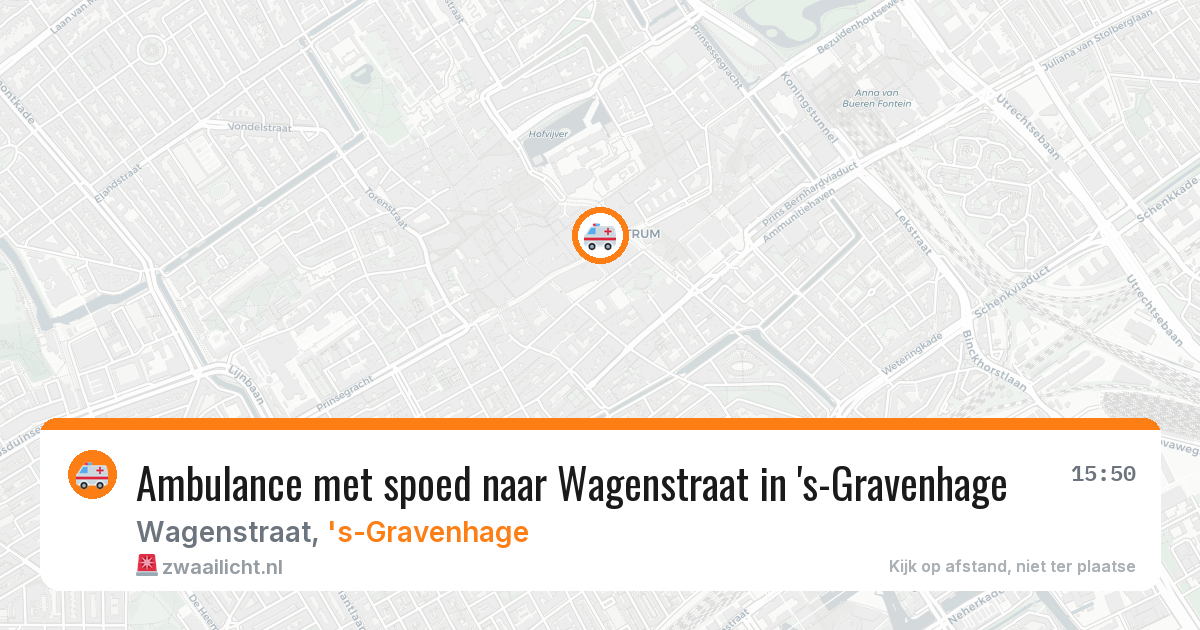 Ambulance met spoed naar Wagenstraat in 's-Gravenhage — 19 mrt 2026