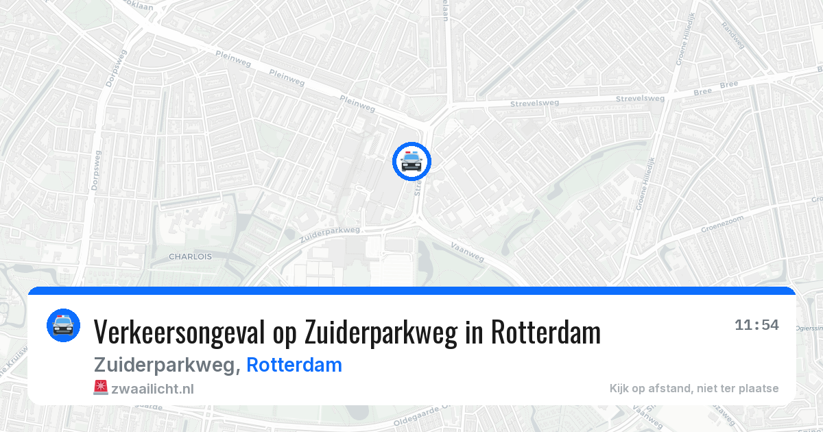 Verkeersongeval op Zuiderparkweg in Rotterdam — 1 apr 2026