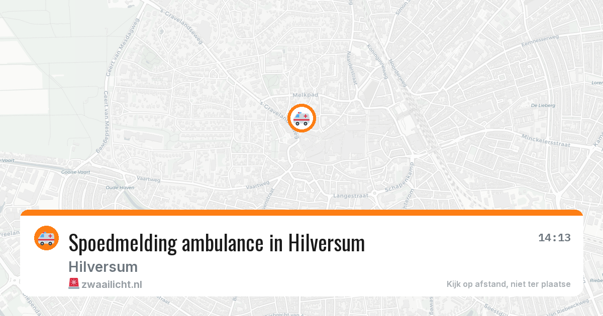 Spoedmelding ambulance in Hilversum — 25 feb 2026