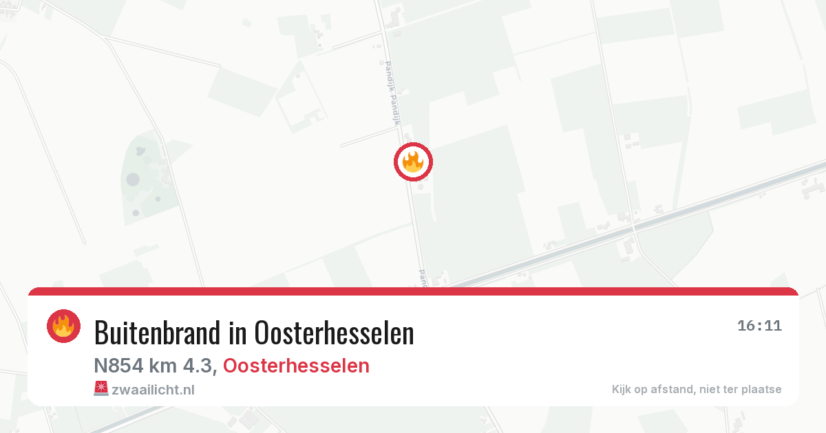 Buitenbrand in Oosterhesselen — 13 aug 2026