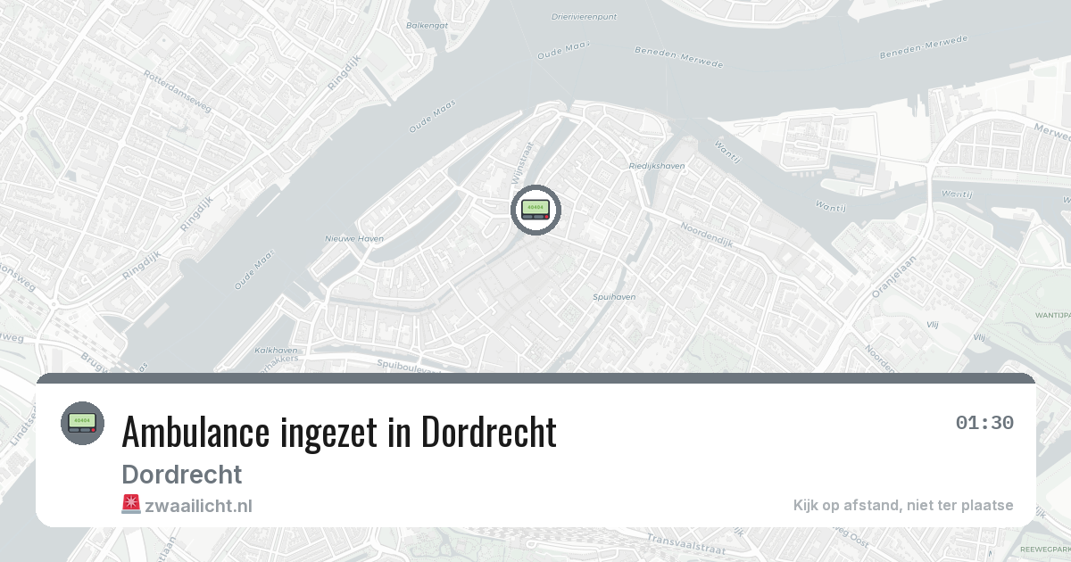 Ambulance ingezet in Dordrecht — 23 mei 2026