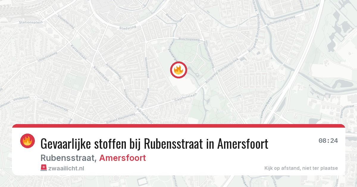 Gevaarlijke stoffen bij Rubensstraat in Amersfoort — 22 mei 2026
