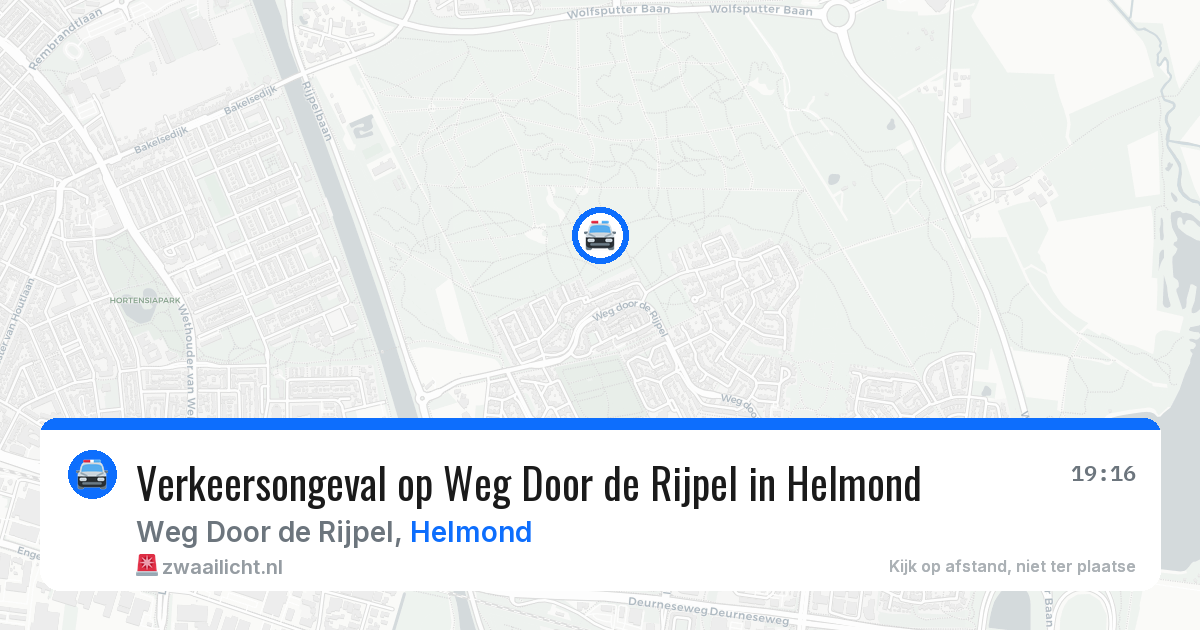 Verkeersongeval op Weg Door de Rijpel in Helmond — 19 apr 2026