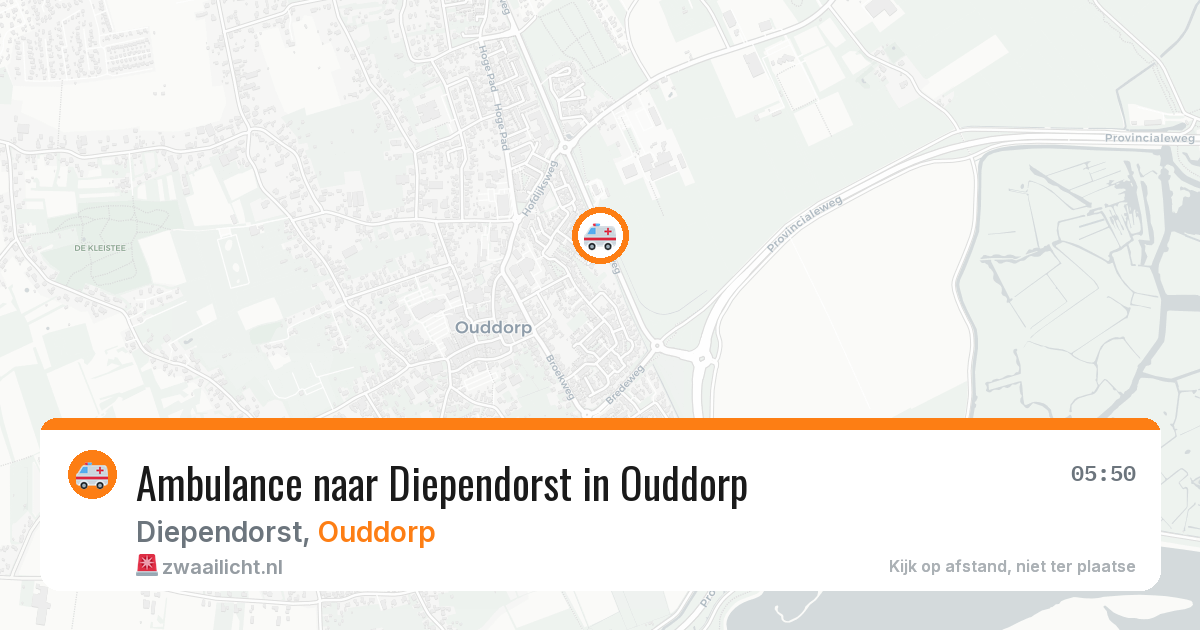Ambulance naar Diependorst in Ouddorp — 31 mrt 2026