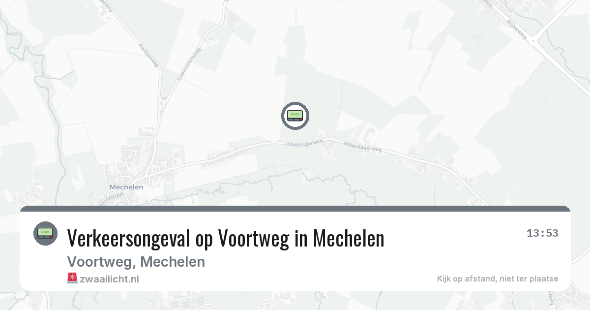 Verkeersongeval op Voortweg in Mechelen — 19 jul 2026