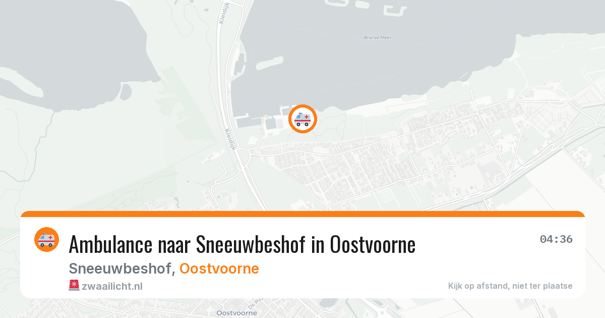 Ambulance naar Sneeuwbeshof in Oostvoorne — 11 aug 2026