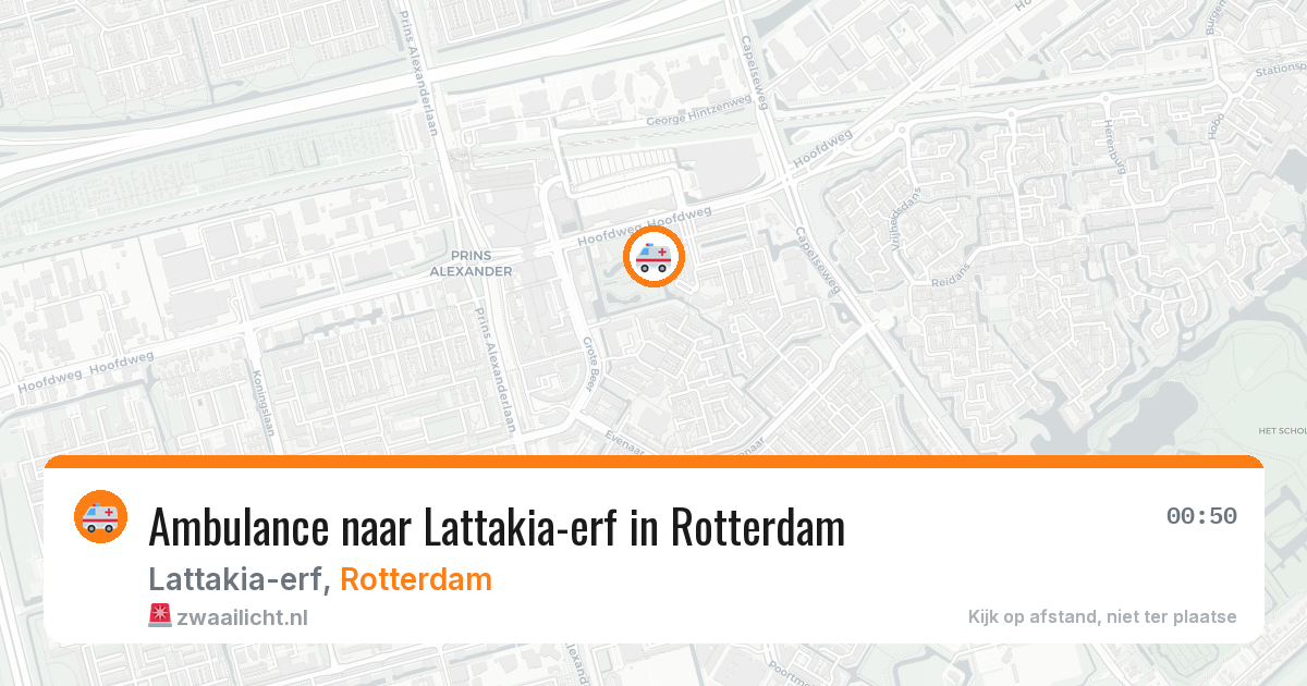 Ambulance naar Lattakia-erf in Rotterdam — 9 jul 2026