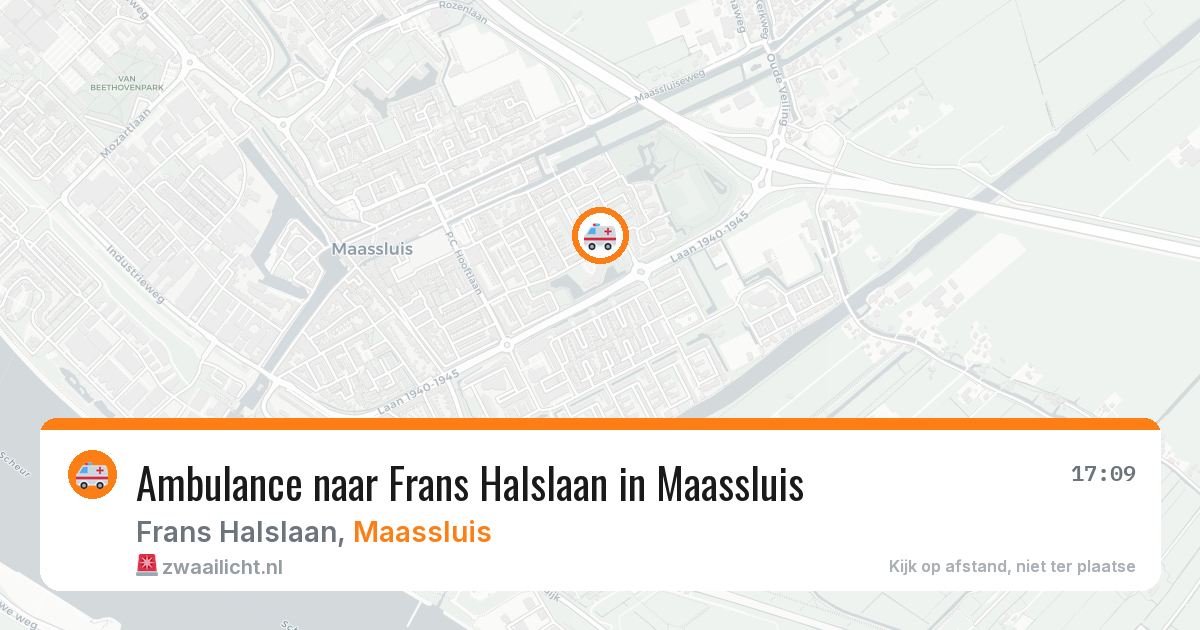 Ambulance naar Frans Halslaan in Maassluis — 23 mrt 2026