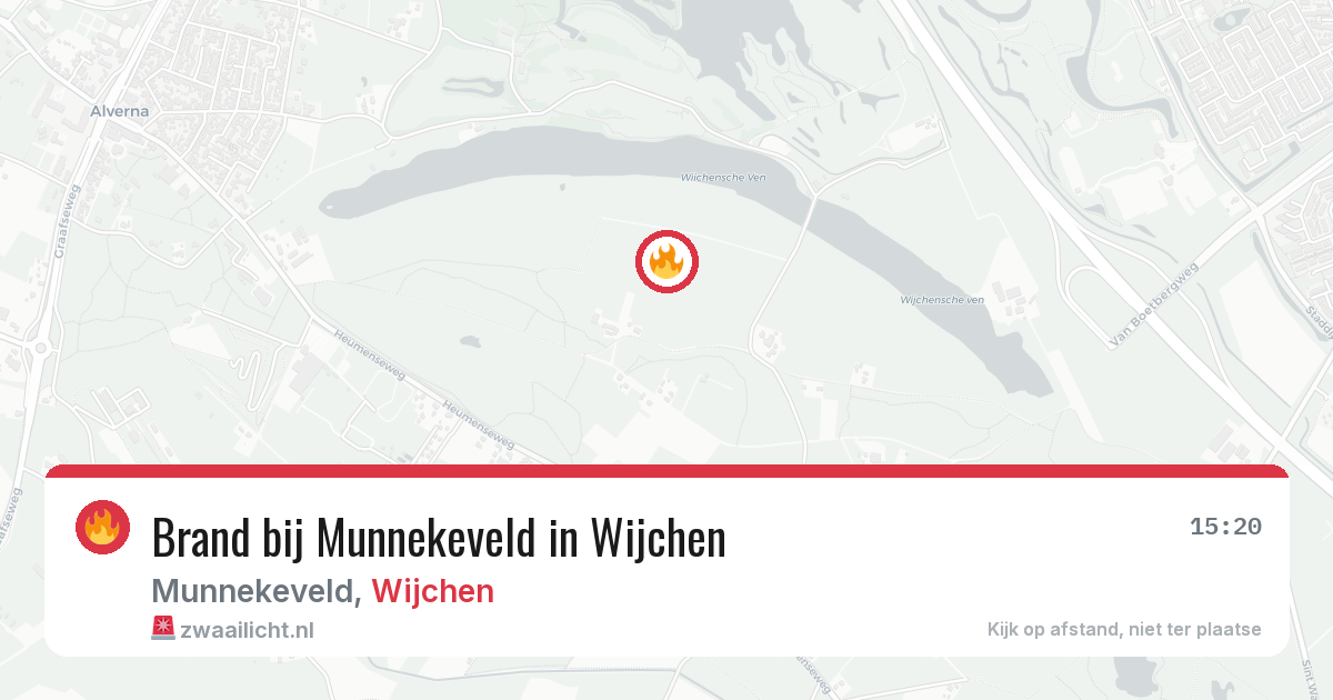 Brand bij Munnekeveld in Wijchen — 31 jul 2026