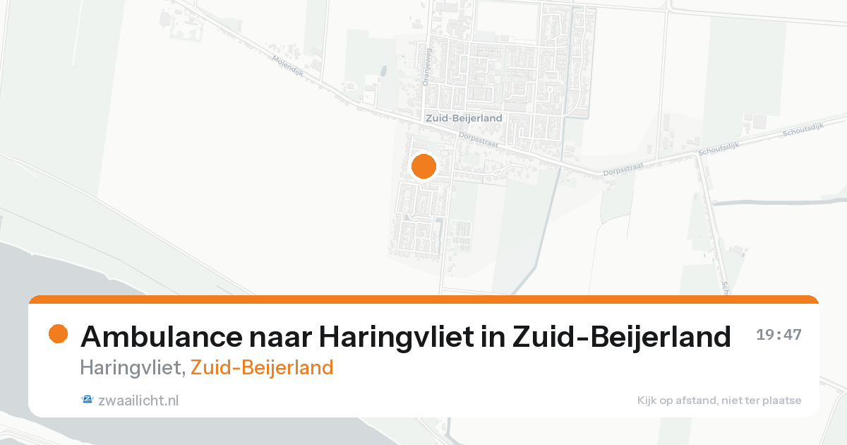 Ambulance naar Haringvliet in Zuid-Beijerland — 7 feb 2026
