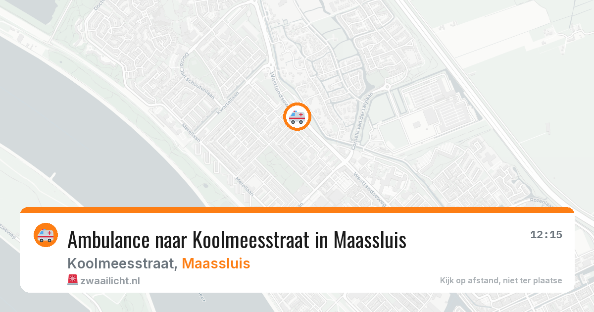 Ambulance naar Koolmeesstraat in Maassluis — 22 mei 2026