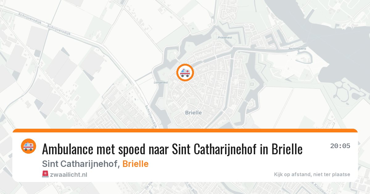 Ambulance met spoed naar Sint Catharijnehof in Brielle — 3 aug 2026