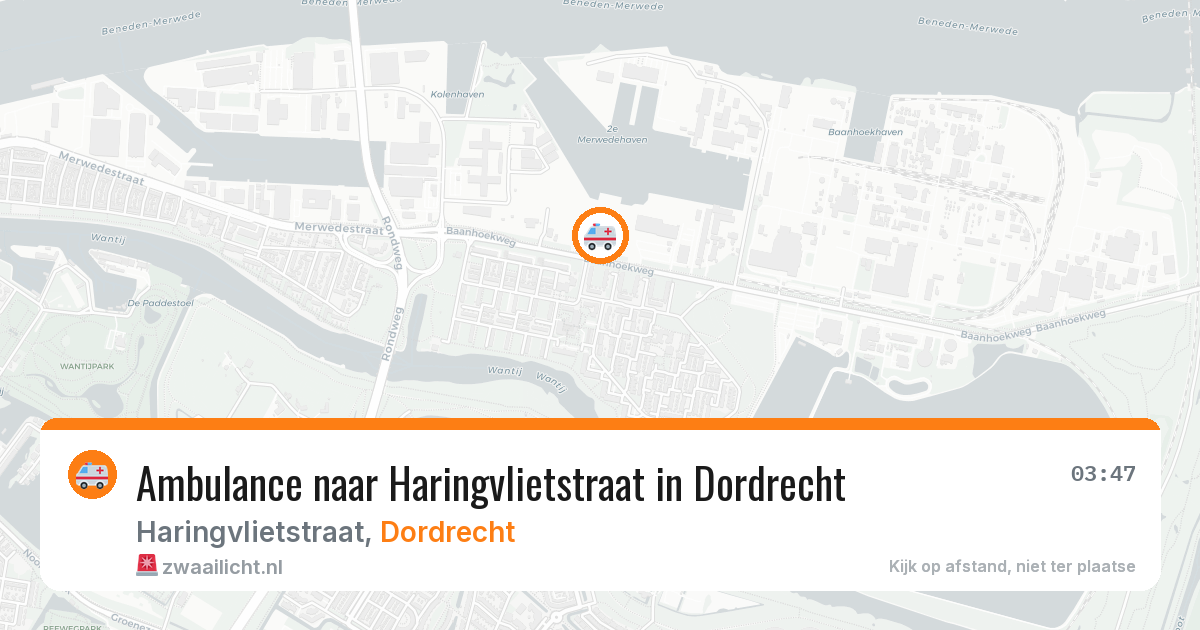 Ambulance naar Haringvlietstraat in Dordrecht — 14 apr 2026