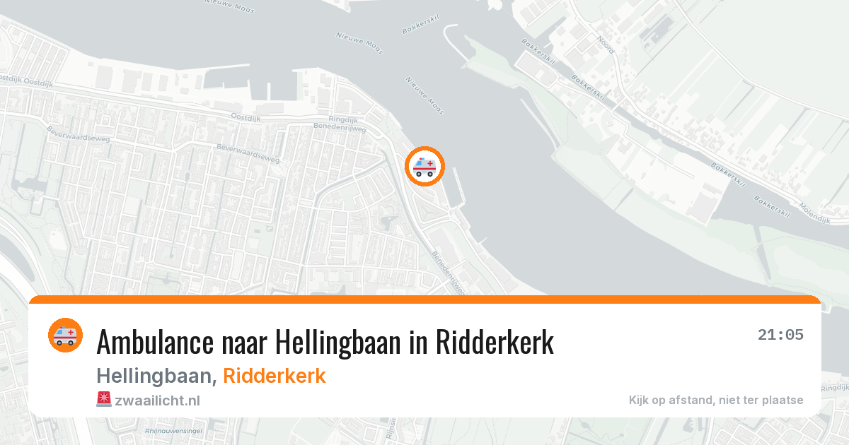 Ambulance naar Hellingbaan in Ridderkerk — 7 jun 2026