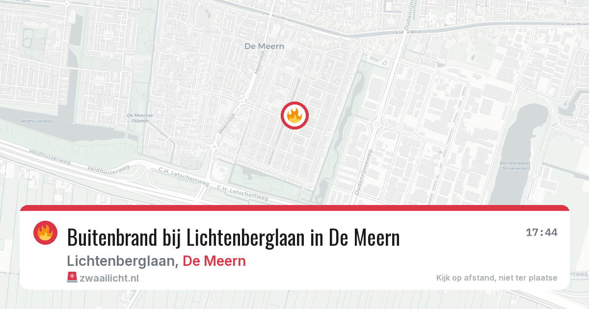 Buitenbrand bij Lichtenberglaan in De Meern — 3 aug 2026