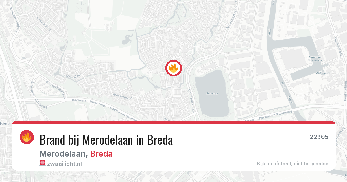Brand bij Merodelaan in Breda — 11 aug 2026