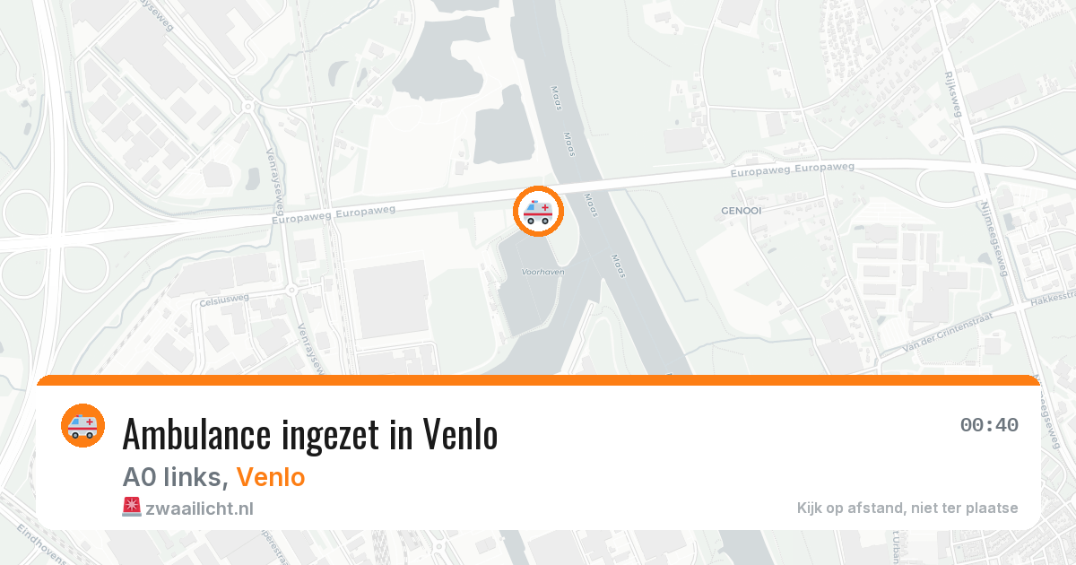 Ambulance ingezet in Venlo — 16 jun 2026