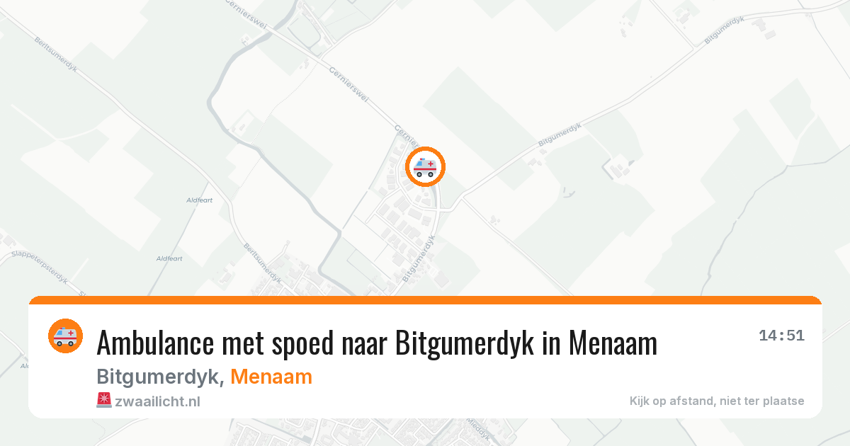 Ambulance met spoed naar Bitgumerdyk in Menaam — 1 apr 2026