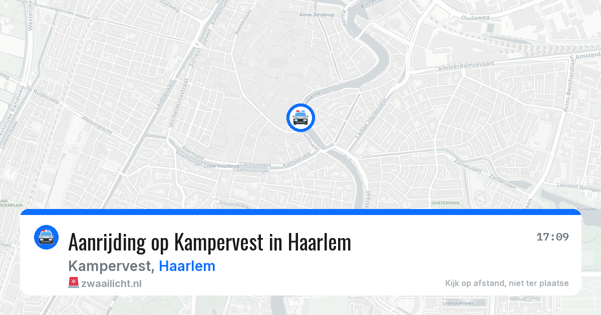 Aanrijding op Kampervest in Haarlem — 24 mei 2026