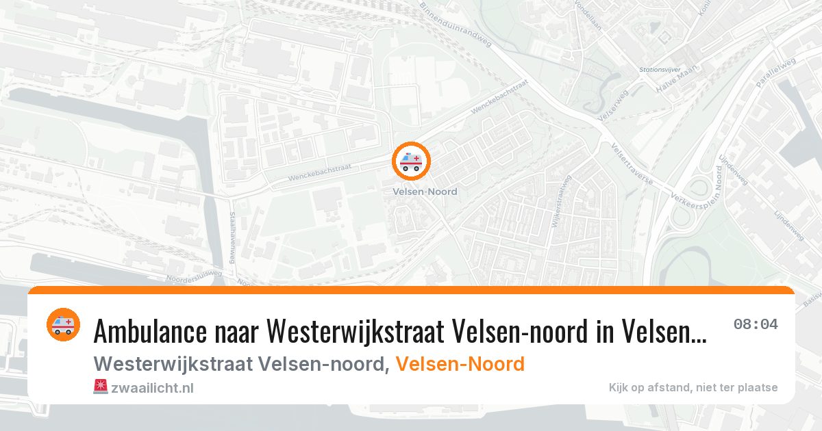 Ambulance naar Westerwijkstraat Velsen-noord in Velsen-Noord — 18 jul 2026