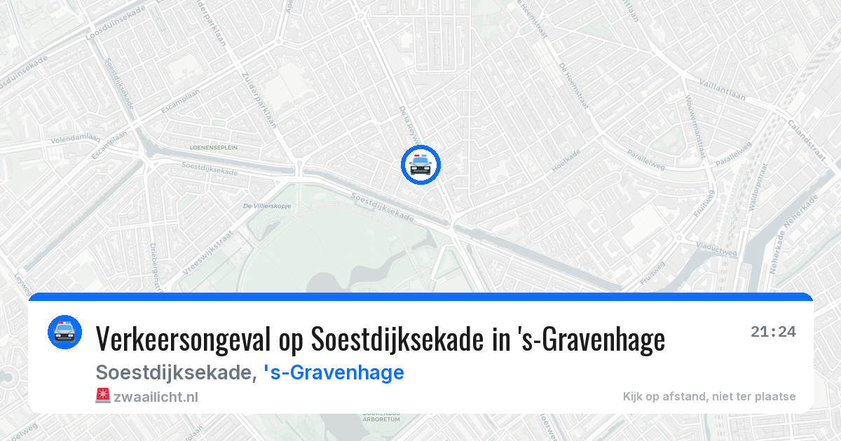 Verkeersongeval op Soestdijksekade in 's-Gravenhage — 16 jul 2026