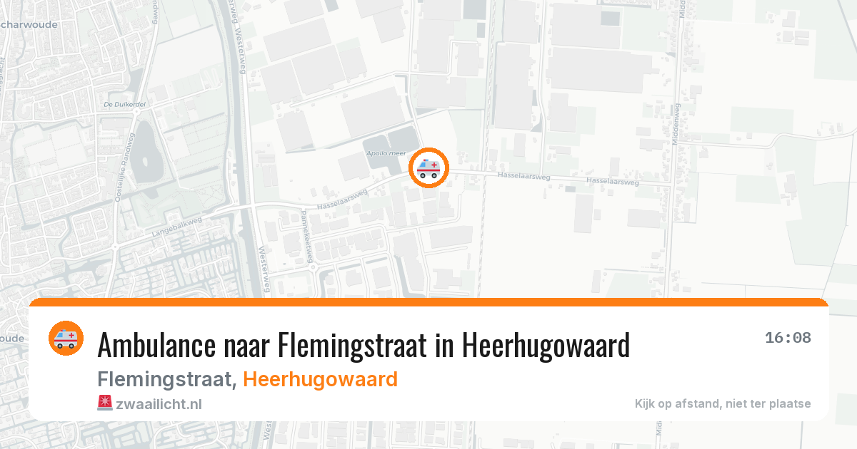 Ambulance naar Flemingstraat in Heerhugowaard — 6 mei 2026