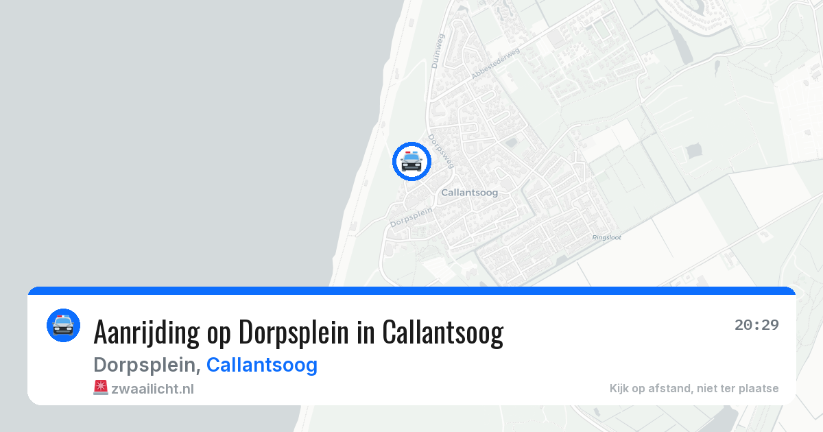 Aanrijding op Dorpsplein in Callantsoog — 12 aug 2026