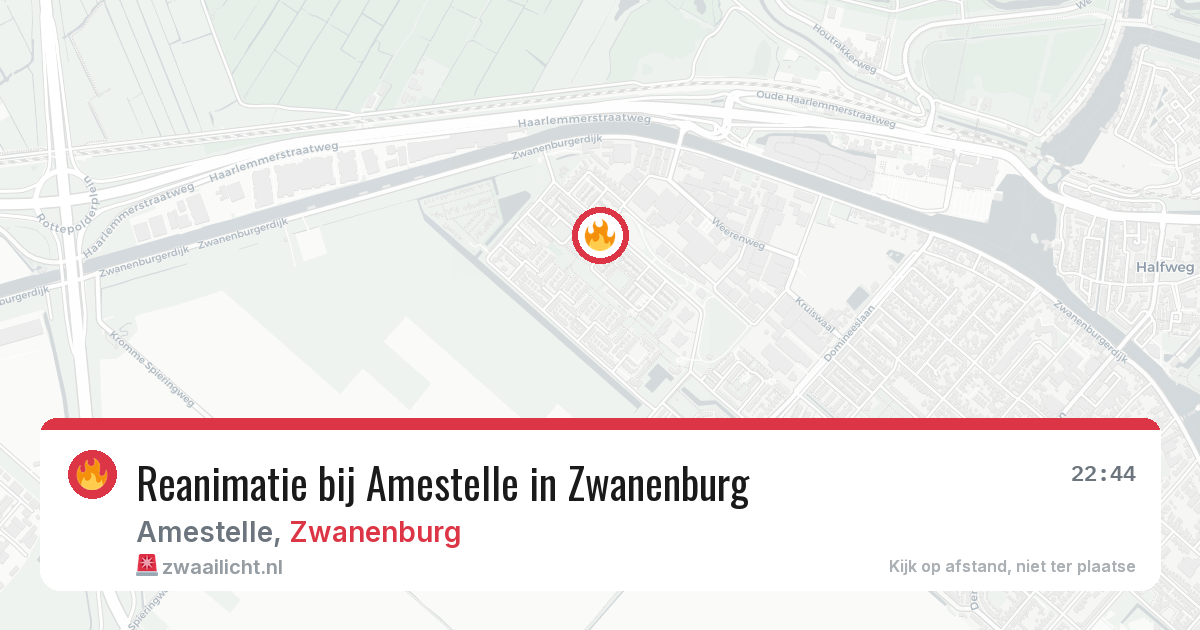 Reanimatie bij Amestelle in Zwanenburg — 12 feb 2026