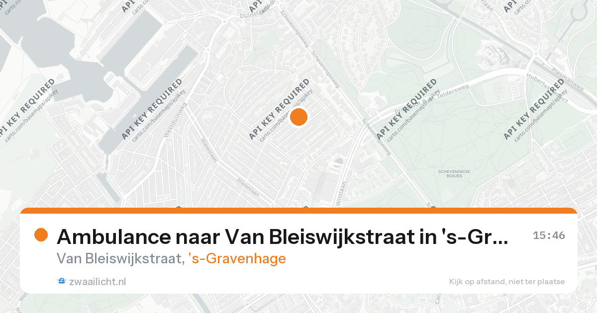 Ambulance naar Van Bleiswijkstraat in 's-Gravenhage — 26 aug 2026