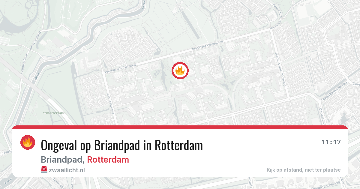Ongeval op Briandpad in Rotterdam — 3 aug 2026