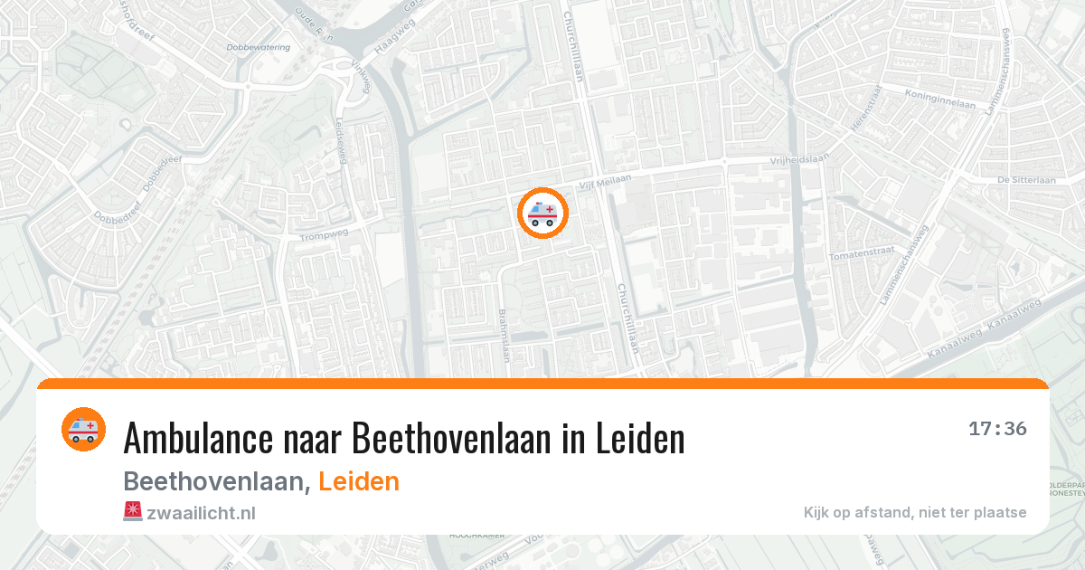 Ambulance naar Beethovenlaan in Leiden — 29 jan 2026